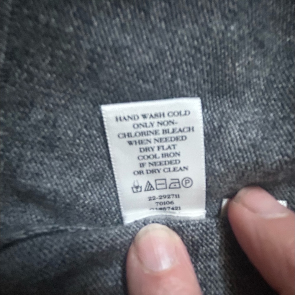ANN TAYLOR gray swing cardigan - merino wool blend - size L - worn a few times - Picture 6 of 7